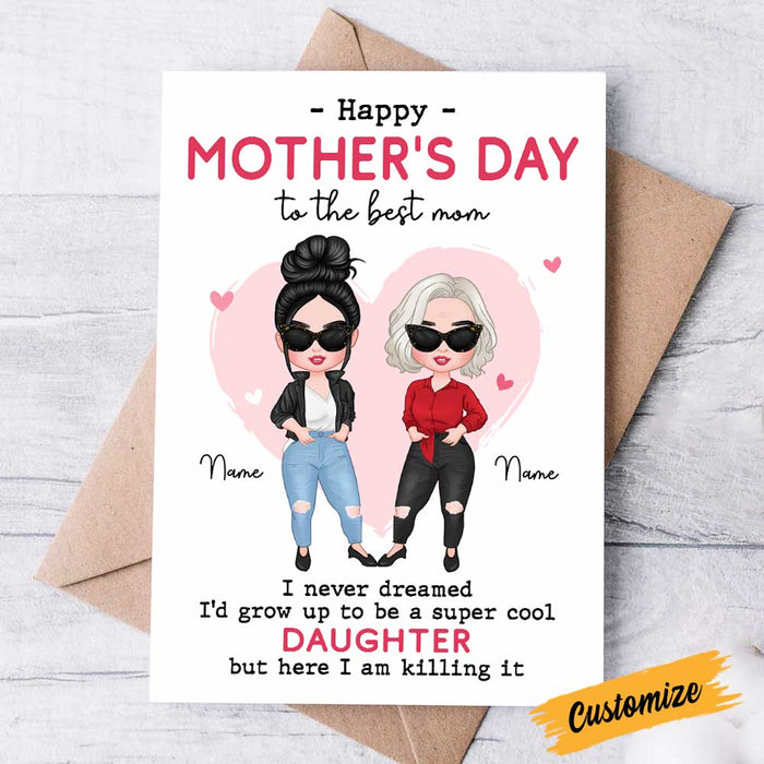 Personalized Mom Daughter Card MR103 30O47 1