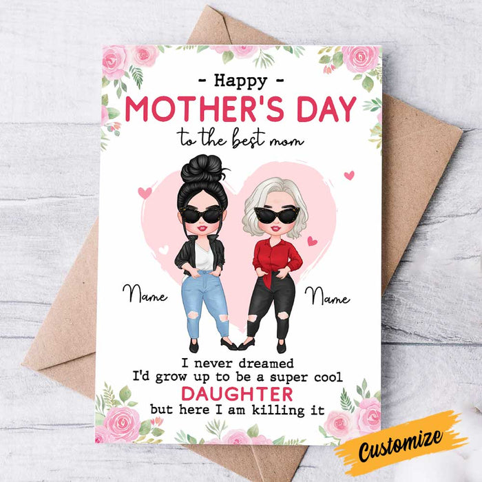 Personalized Mom Daughter Card MR103 30O47 1