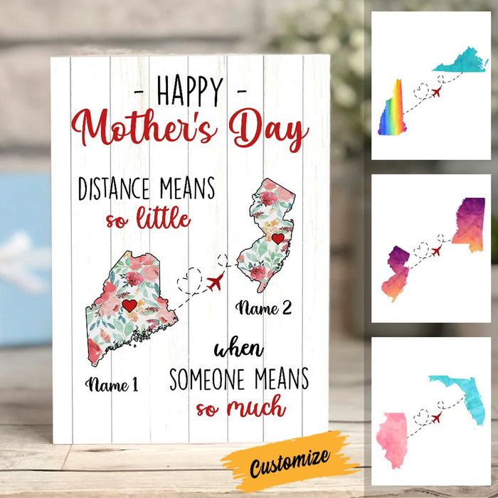 Personalized Distance Mother's Day Card MR102 85O58 1