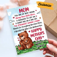 Personalized Bear Mom Grandma Mother's Day Card MR103 95O36 thumb 1