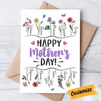 Personalized Mom Grandma Mother's Day Card MR102 26O34 thumb 1