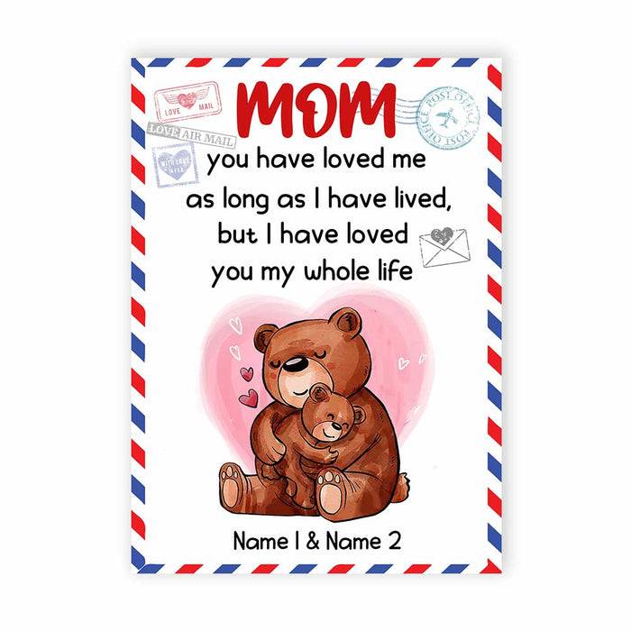 Personalized Mom Grandma Mother's Day Card MR101 26O34 1