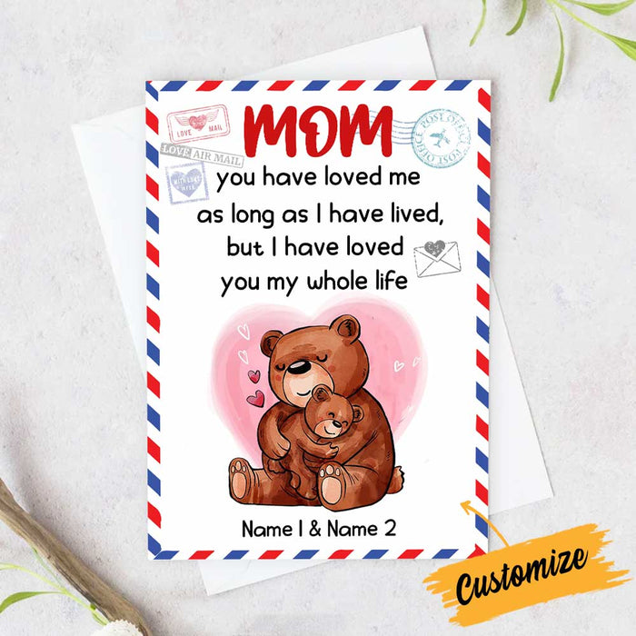Personalized Mom Grandma Mother's Day Card MR101 26O34 1