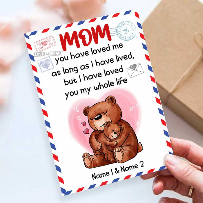 Personalized Mom Grandma Mother's Day Card MR101 26O34 1