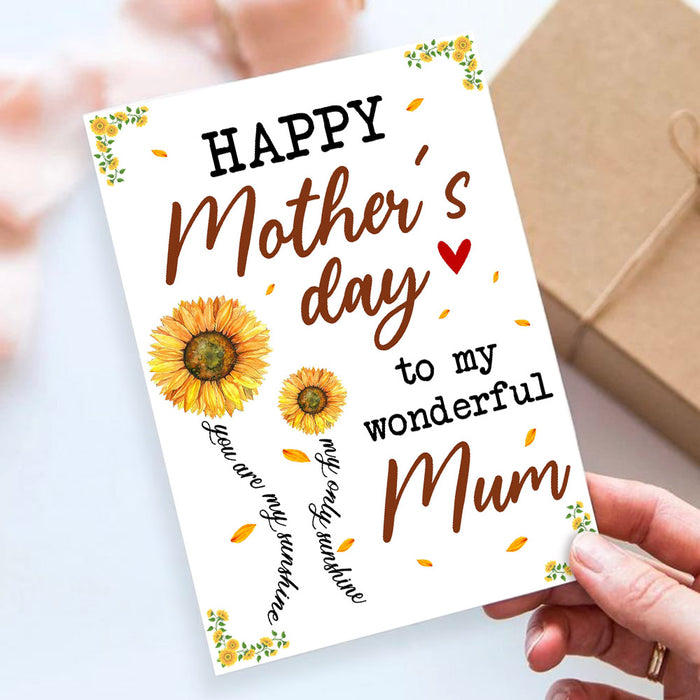 Mom Sunflower Mothers Day Card MR101 30O53 1