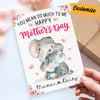 Personalized Mother's Day Mom Grandma Elephant Card MR101 23O57 1