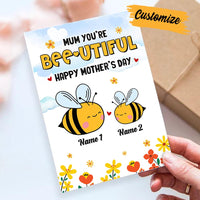 Personalized Mother's Day Mom Bee Card MR103 23O28 thumb 1