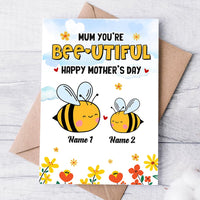 Personalized Mother's Day Mom Bee Card MR103 23O28 thumb 1