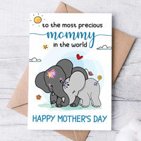 Elephant Mother's Day Card MR111 26O34 thumb 1