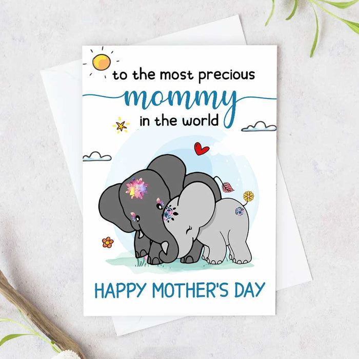 Elephant Mother's Day Card MR111 26O34 1