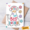 Personalized Dog Mom Mothers Day Card MR111 30O53 1