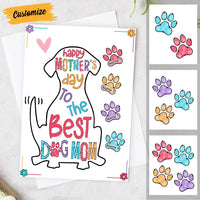 Personalized Dog Mom Mothers Day Card MR111 30O53 thumb 1