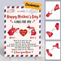 Personalized Mother's Day Mom Long Distance Pocket Love Card MR112 24O36 thumb 1