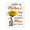 Personalized Mom Mother's Day Sunflower Card MR111 24O57 1