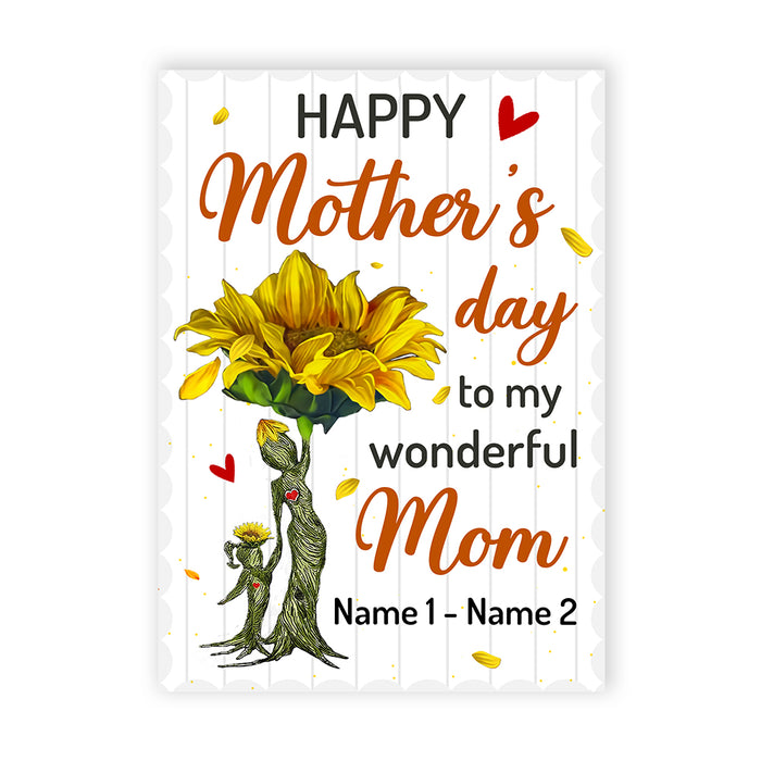 Personalized Mom Mother's Day Sunflower Card MR111 24O57 1