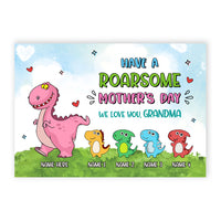Personalized Mom Grandma Roarsome Mother's Day Card MR113 24O36 thumb 1