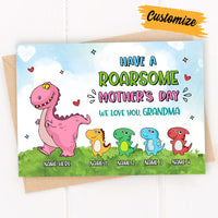 Personalized Mom Grandma Roarsome Mother's Day Card MR113 24O36 thumb 1