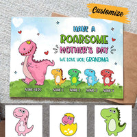 Personalized Mom Grandma Roarsome Mother's Day Card MR113 24O36 thumb 1
