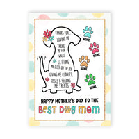 Personalized Dog Mom Mothers Day Card MR112 30O28 thumb 1