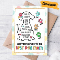 Personalized Dog Mom Mothers Day Card MR112 30O28 thumb 1