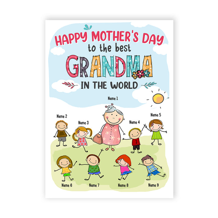 Personalized Mom Grandma Mothers Day Card MR113 30O57 1
