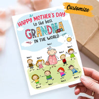 Personalized Mom Grandma Mothers Day Card MR113 30O57 thumb 1