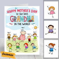 Personalized Mom Grandma Mothers Day Card MR113 30O57 thumb 1