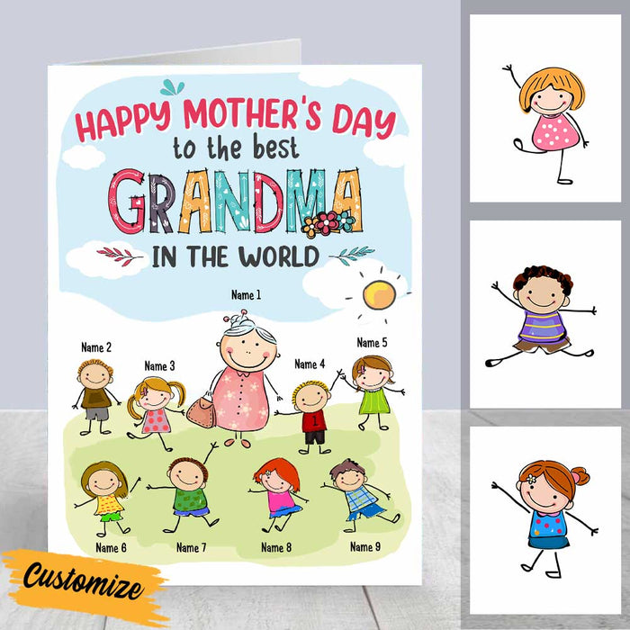 Personalized Mom Grandma Mothers Day Card MR113 30O57 1