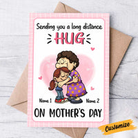 Personalized Mom Grandma Mother's Day Long Distance Hug Card MR111 95O47 thumb 1