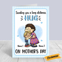 Personalized Mom Grandma Mother's Day Long Distance Hug Card MR111 95O47 thumb 1