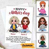 Personalized Mom Daughter Mothers Day Card MR121 30O34 thumb 1