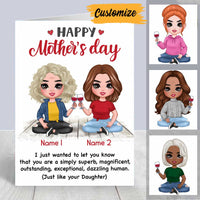 Personalized Mom Daughter Mothers Day Card MR121 30O34 thumb 1