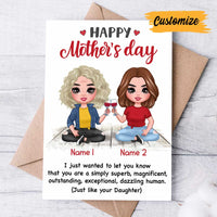 Personalized Mom Daughter Mothers Day Card MR121 30O34 thumb 1
