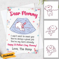 Personalized Baby Ultrasound Mom Grandma First Mother's Day Card MR143 95O57 thumb 1
