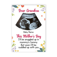 Personalized Baby Ultrasound Mom Grandma First Mother's Day Card MR142 95O58 thumb 1