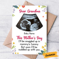 Personalized Baby Ultrasound Mom Grandma First Mother's Day Card MR142 95O58 thumb 1
