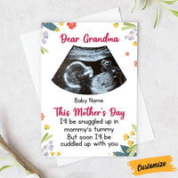 Personalized Baby Ultrasound Mom Grandma First Mother's Day Card MR142 95O58 thumb 1