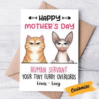 Personalized Cat Mom Mothers Day Card MR153 30O58 thumb 1