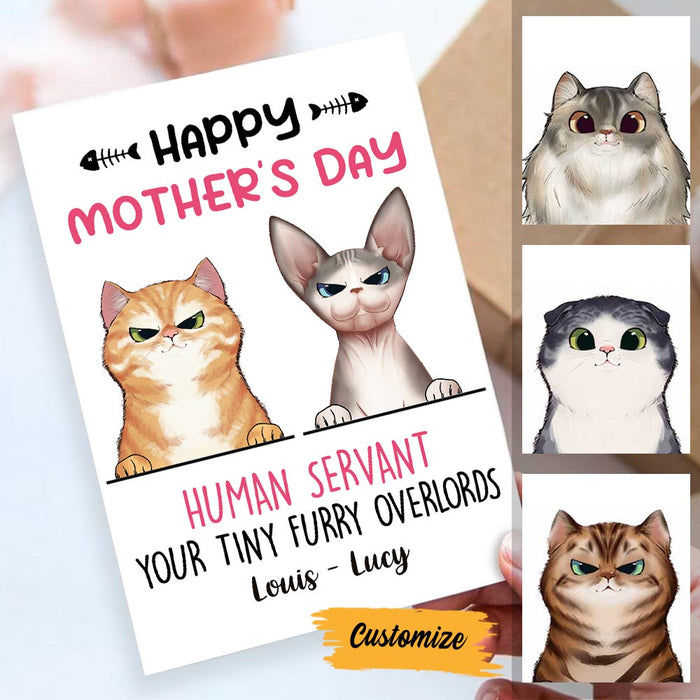 Personalized Cat Mom Mothers Day Card MR153 30O58 1