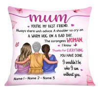 Personalized Mom Grandma A Warm Hug From Children Grandchildren Pillow AP121 28O34 thumb 1
