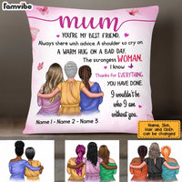 Personalized Mom Grandma A Warm Hug From Children Grandchildren Pillow AP121 28O34 thumb 1