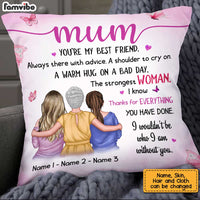 Personalized Mom Grandma A Warm Hug From Children Grandchildren Pillow AP121 28O34 thumb 1