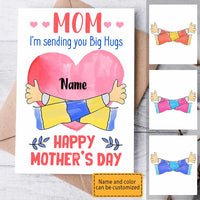 Personalized Mother's Day Hug Mom Card MR161 23O28 thumb 1
