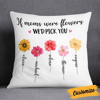 Personalized Flower Mom Mother's Day Pillow MR161 85O58 thumb 1