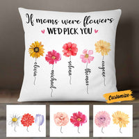Personalized Flower Mom Mother's Day Pillow MR161 85O58 thumb 1