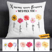 Personalized Flower Mom Mother's Day Pillow MR161 85O58 thumb 1
