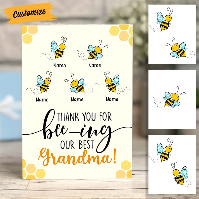 Personalized Bee Mom Grandma Mother's Day Card MR161 95O53 1