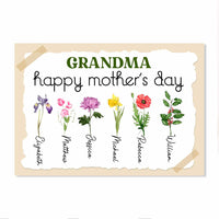 Personalized Mom Grandma Mother's Day Card MR162 95O47 thumb 1
