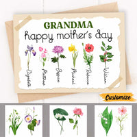 Personalized Mom Grandma Mother's Day Card MR162 95O47 thumb 1