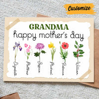 Personalized Mom Grandma Mother's Day Card MR162 95O47 thumb 1